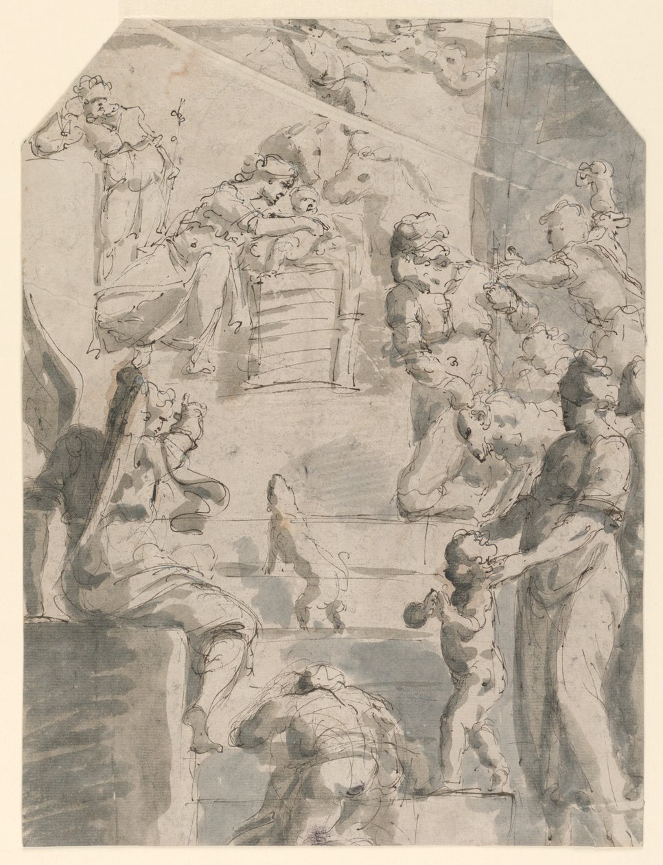 De Aanbidding van de Herders door Unknown artist