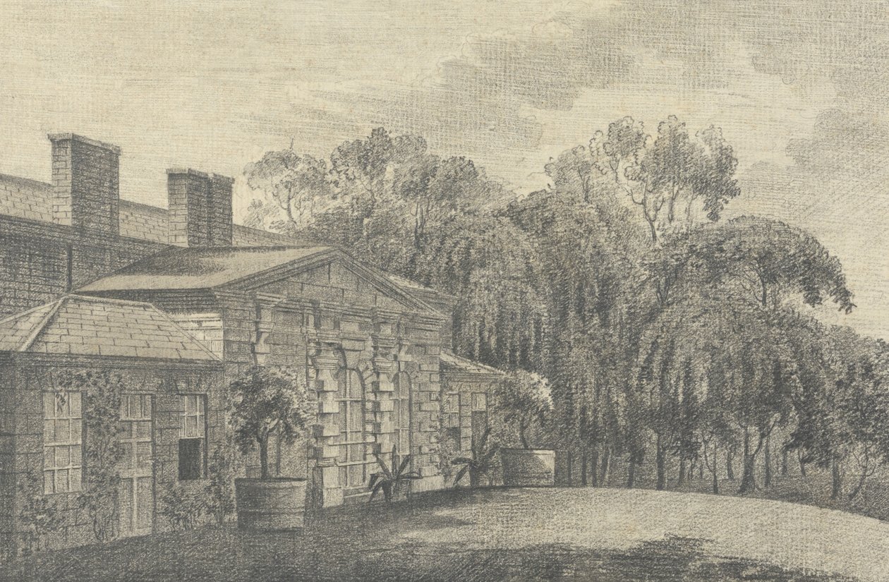 De kas in Wentworth Woodhouse, Yorkshire door Unknown artist