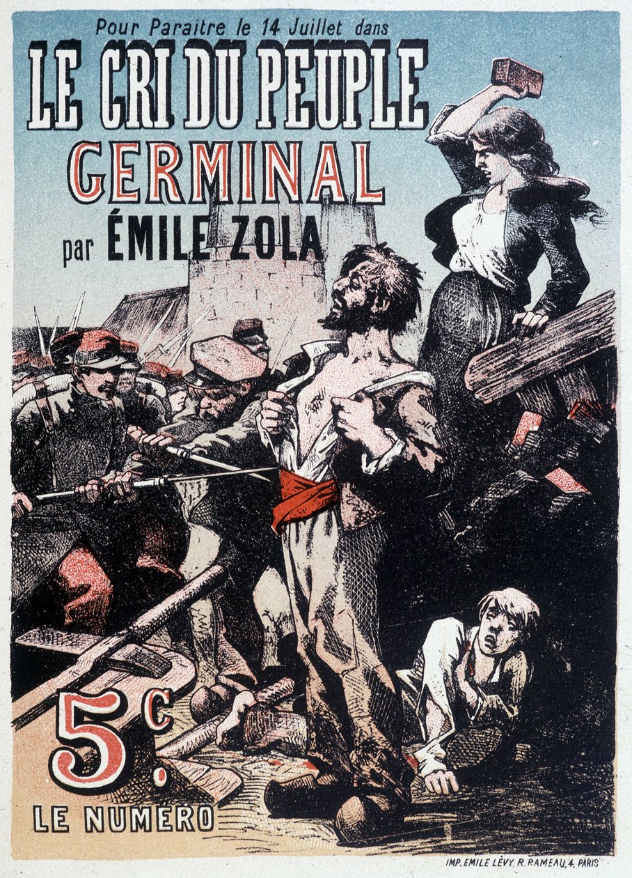 De Cree van het Germinal Volk door Emile Zola, circa 1890 door Unknown artist