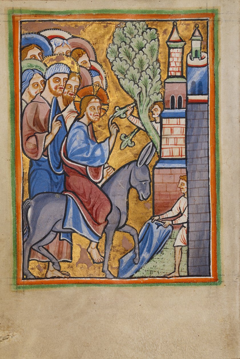 De intocht in Jeruzalem door Unknown artist