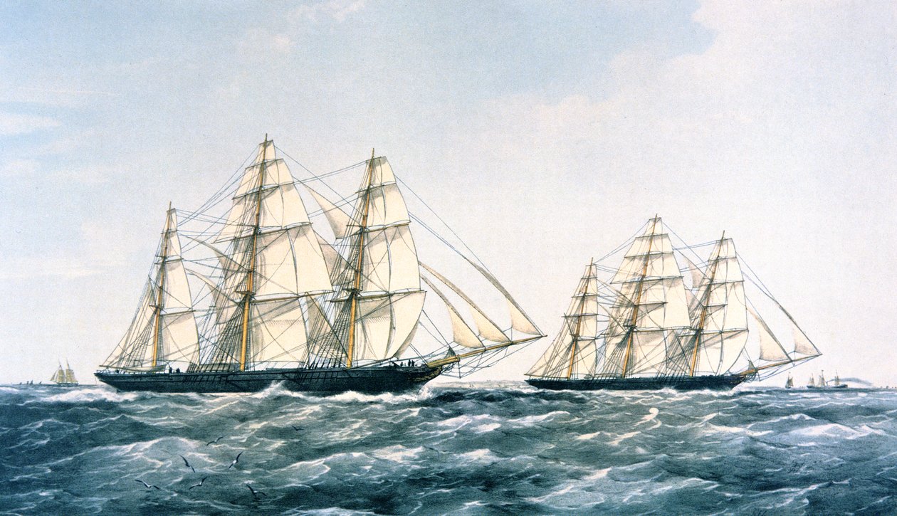 De Grote Clipper Schepen Race van 1866 tussen de 