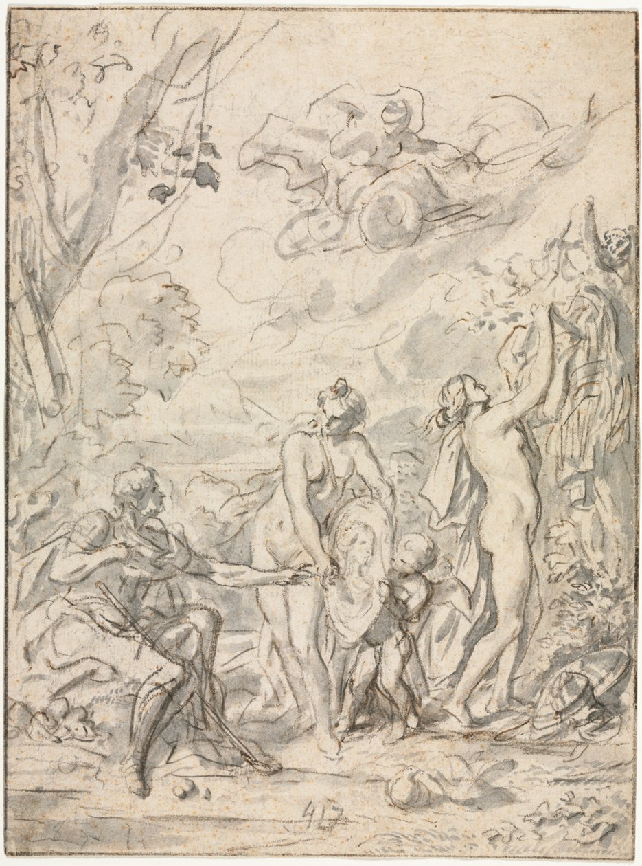 Het Oordeel van Parijs door Unknown artist