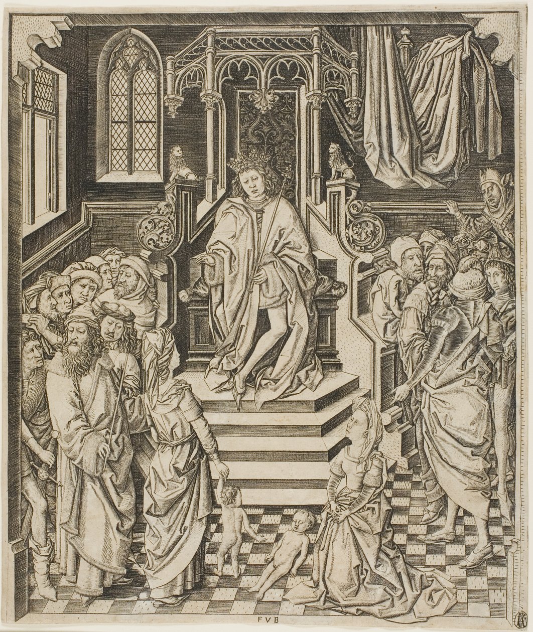 Het oordeel van Salomo door Unknown artist