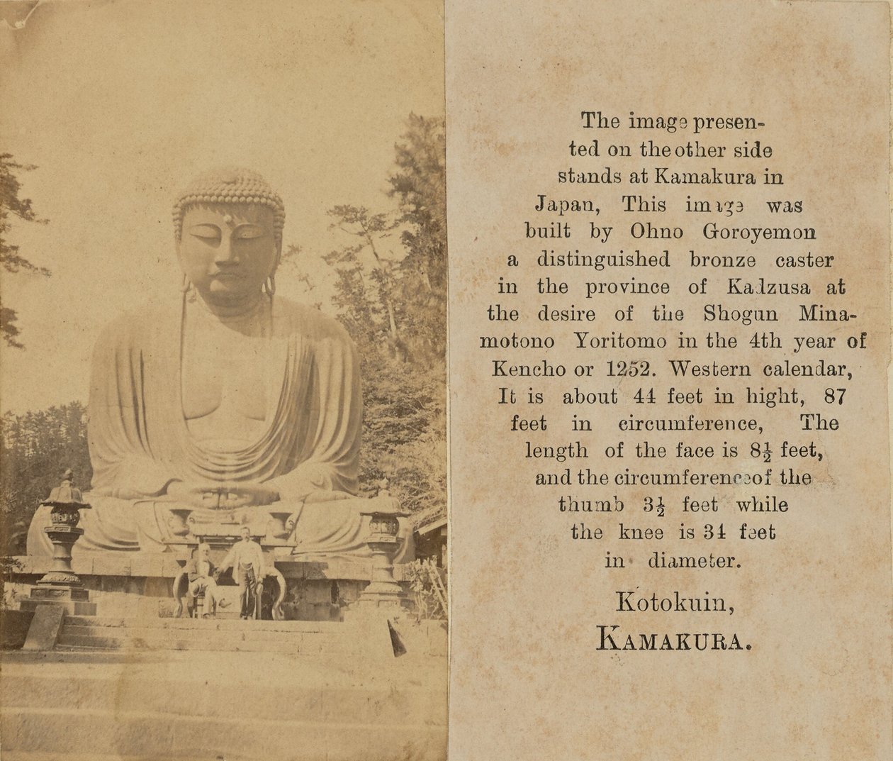 [De Kamakura Boeddha]. door Unknown artist