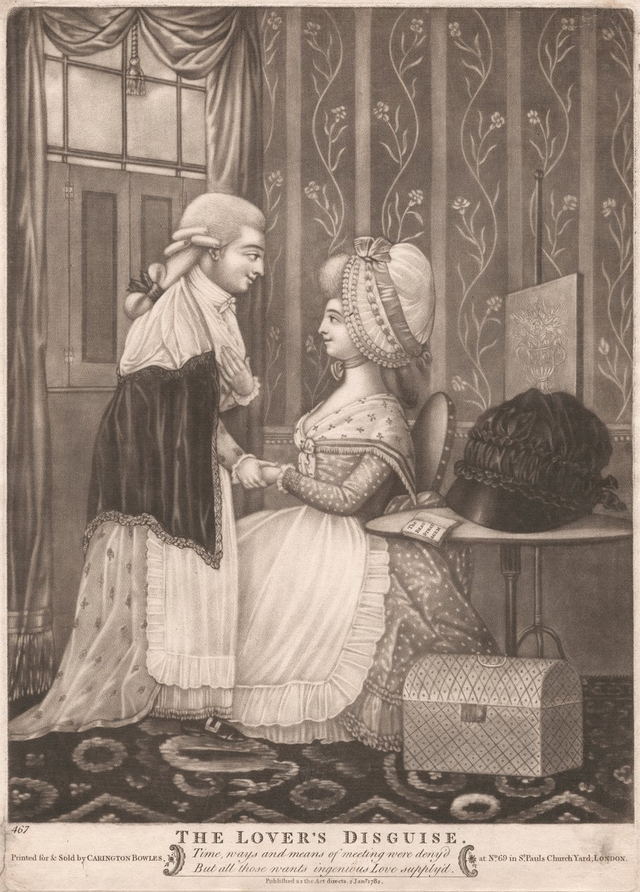 De vermomming van de minnaar door Unknown artist