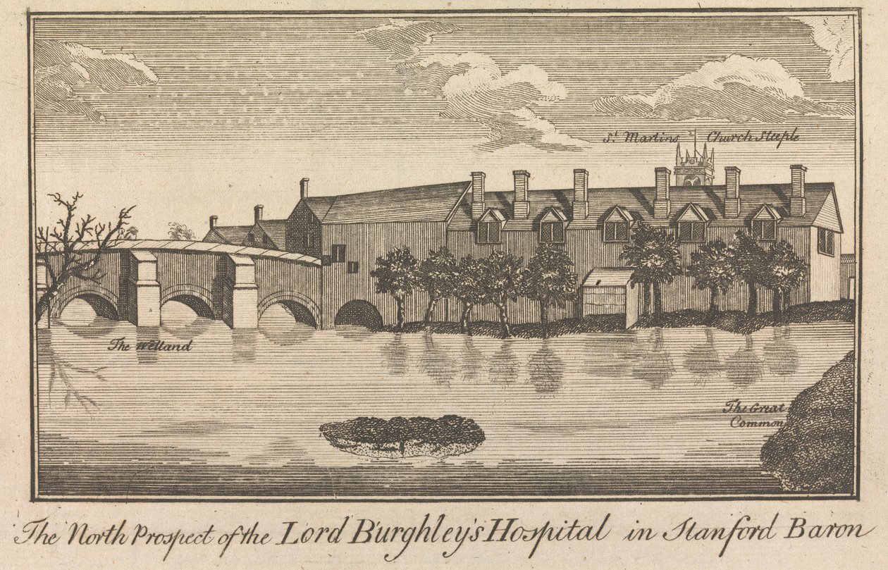 Het noordelijke uitzicht van het Lord Burghley