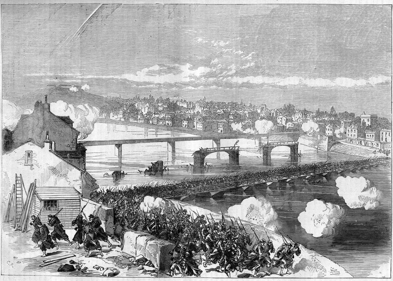 De Parijse Commune in 1871. Op 17 april door Unknown artist