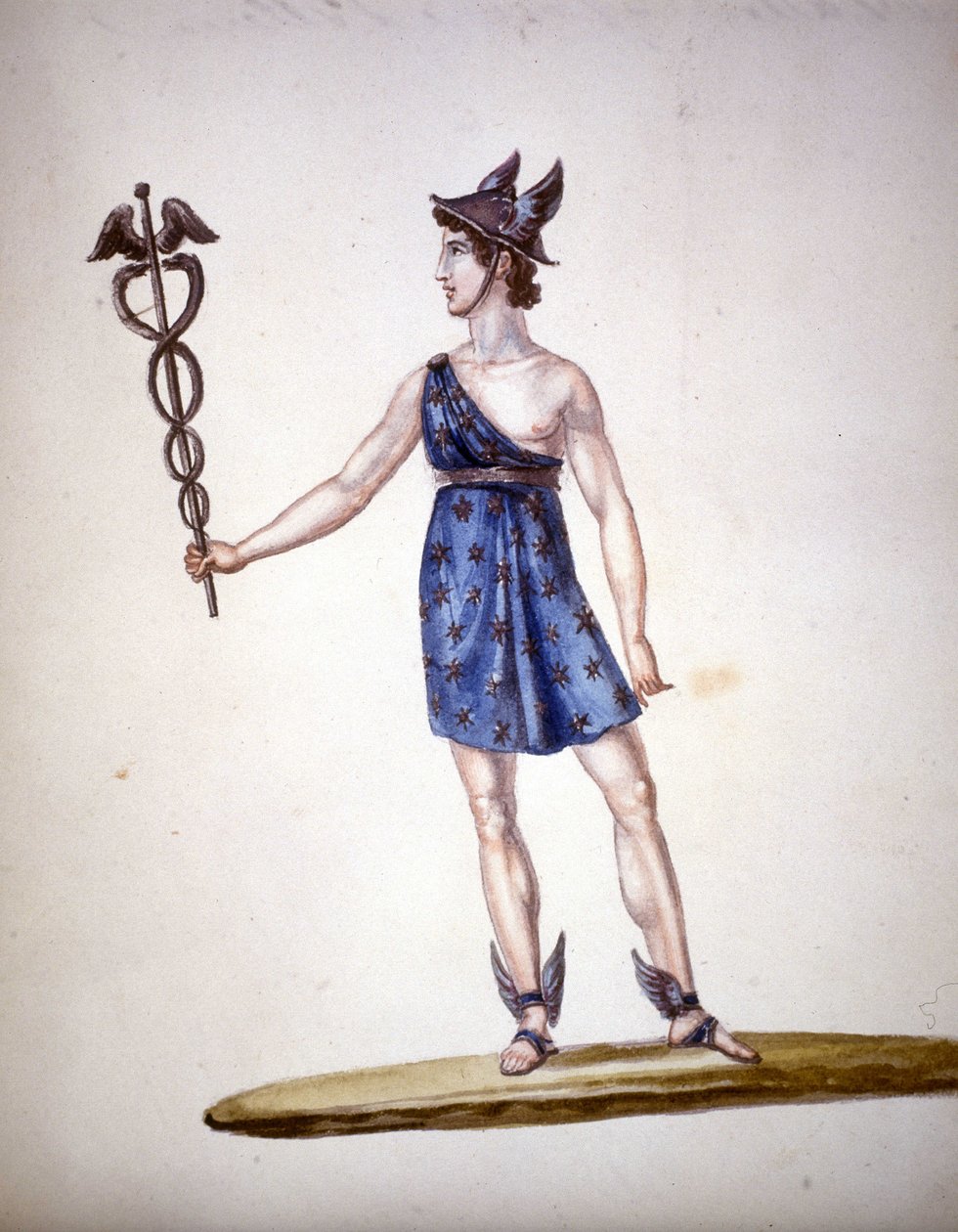 De Romeinse god Mercurius of Hermes bij de Grieken door Unknown artist