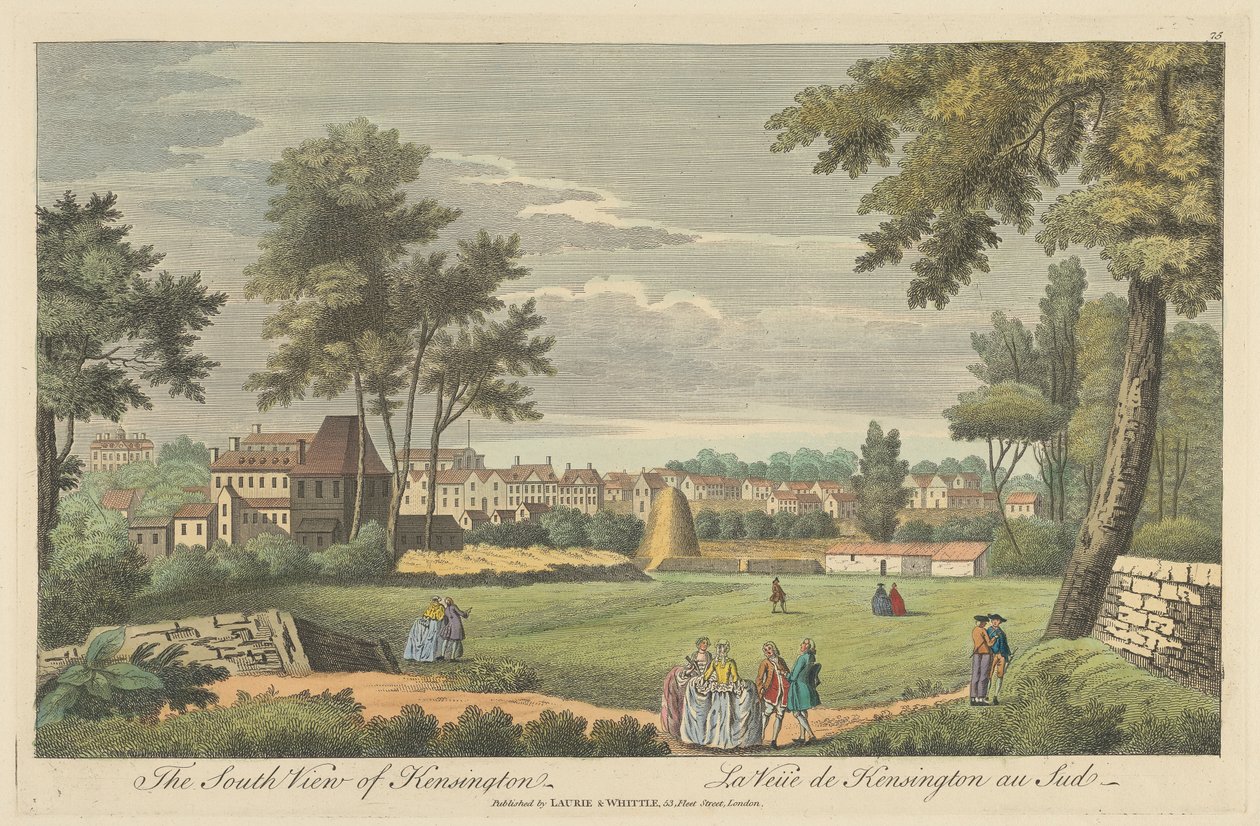 Het zuidelijke uitzicht van Kensington door Unknown artist