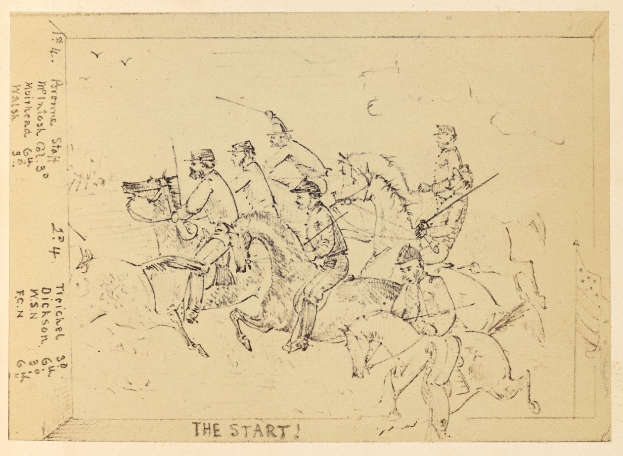 De start! door Unknown artist