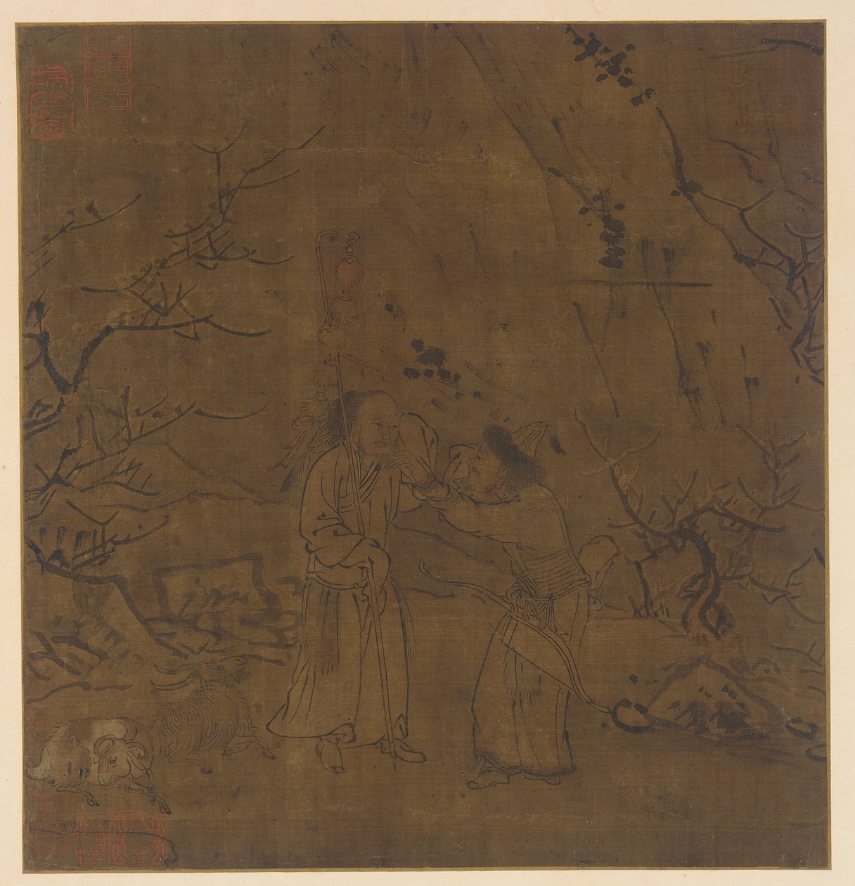 Het Tranenrijke Afscheid van Su Wu en Li Ling door Unknown artist