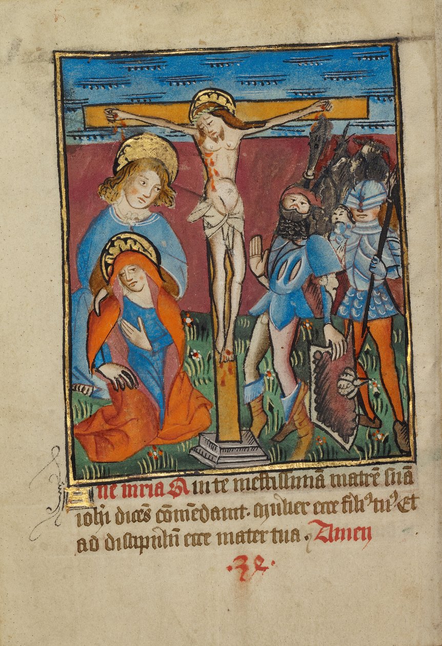 De maagd voor het kruis door Unknown artist