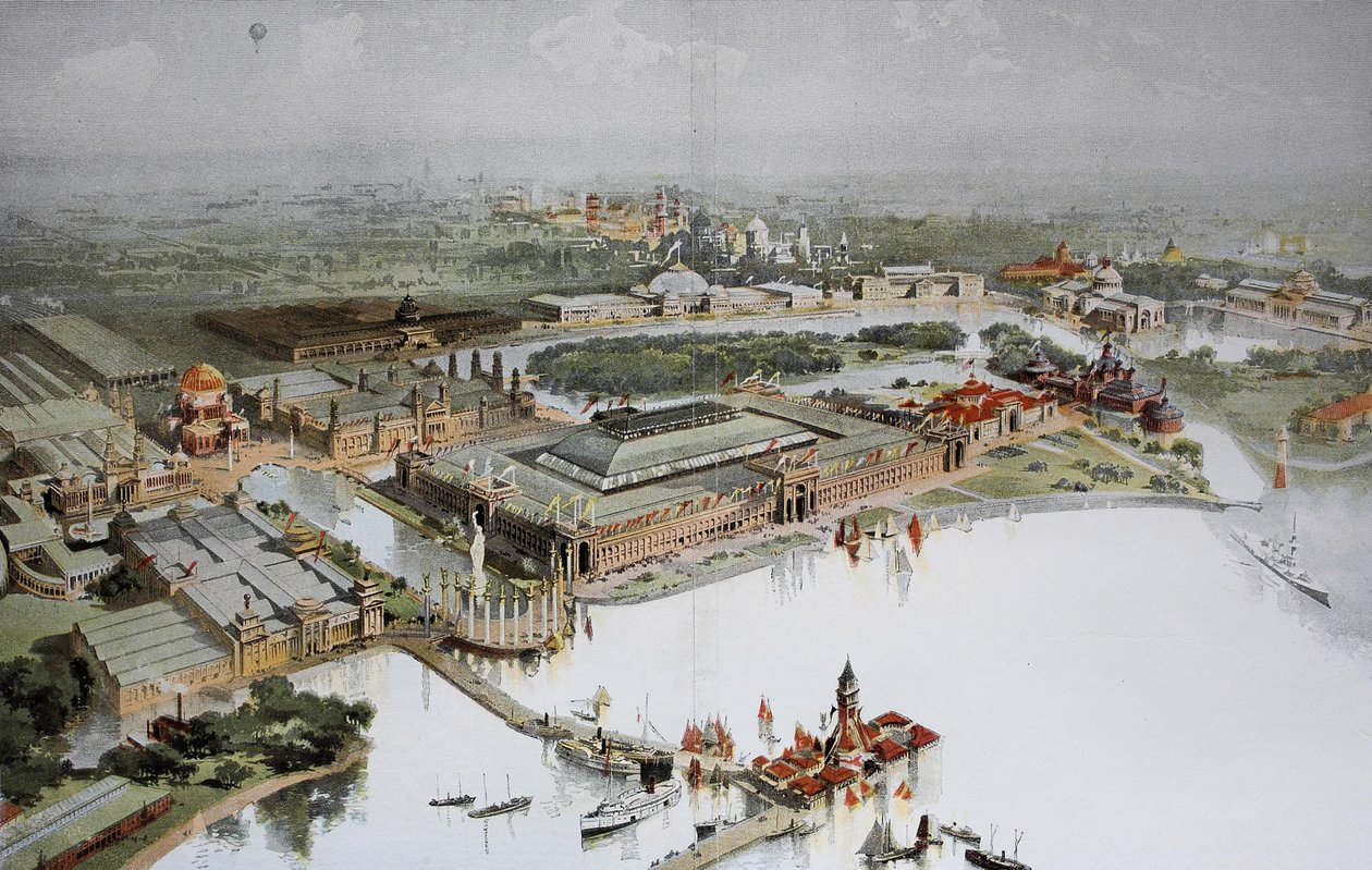 De Wereldtentoonstelling, Chicago Wereldtentoonstelling en Chicago Columbian Exposition door Unknown artist