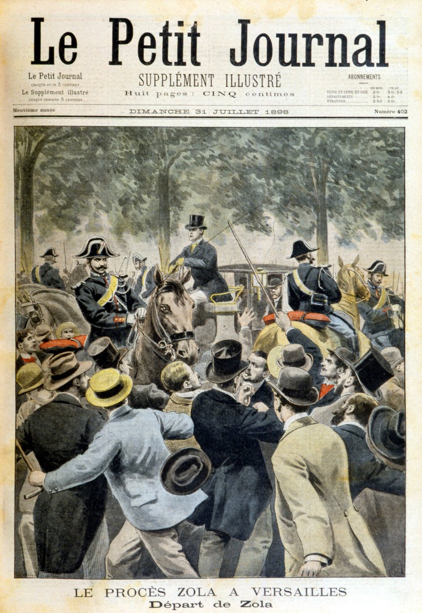 Het Zola-proces in Versailles - in “Le Petite Journal” van 31/07/1898 door Unknown artist