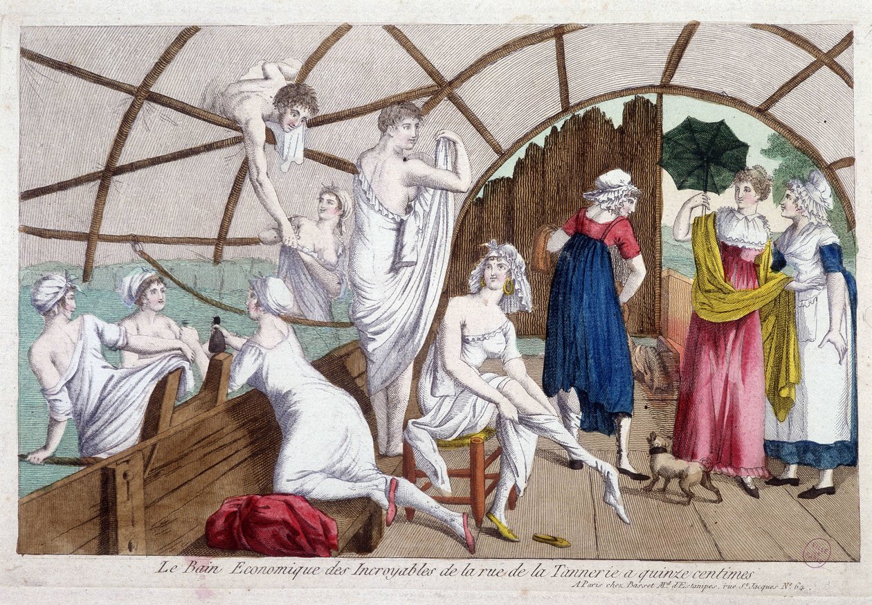 Het economische bad van de ongelooflijke (15 cent), rue de la tannerie, begin 19e eeuw, Carnavalet door Unknown artist