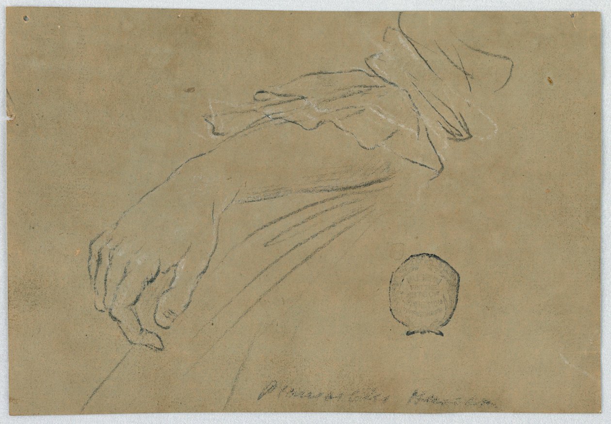 De rechteronderarm van dezelfde vrouw door Unknown artist