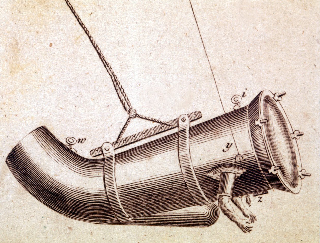 Het pak gebruikt door Jacob Rowe in 1759 door Unknown artist