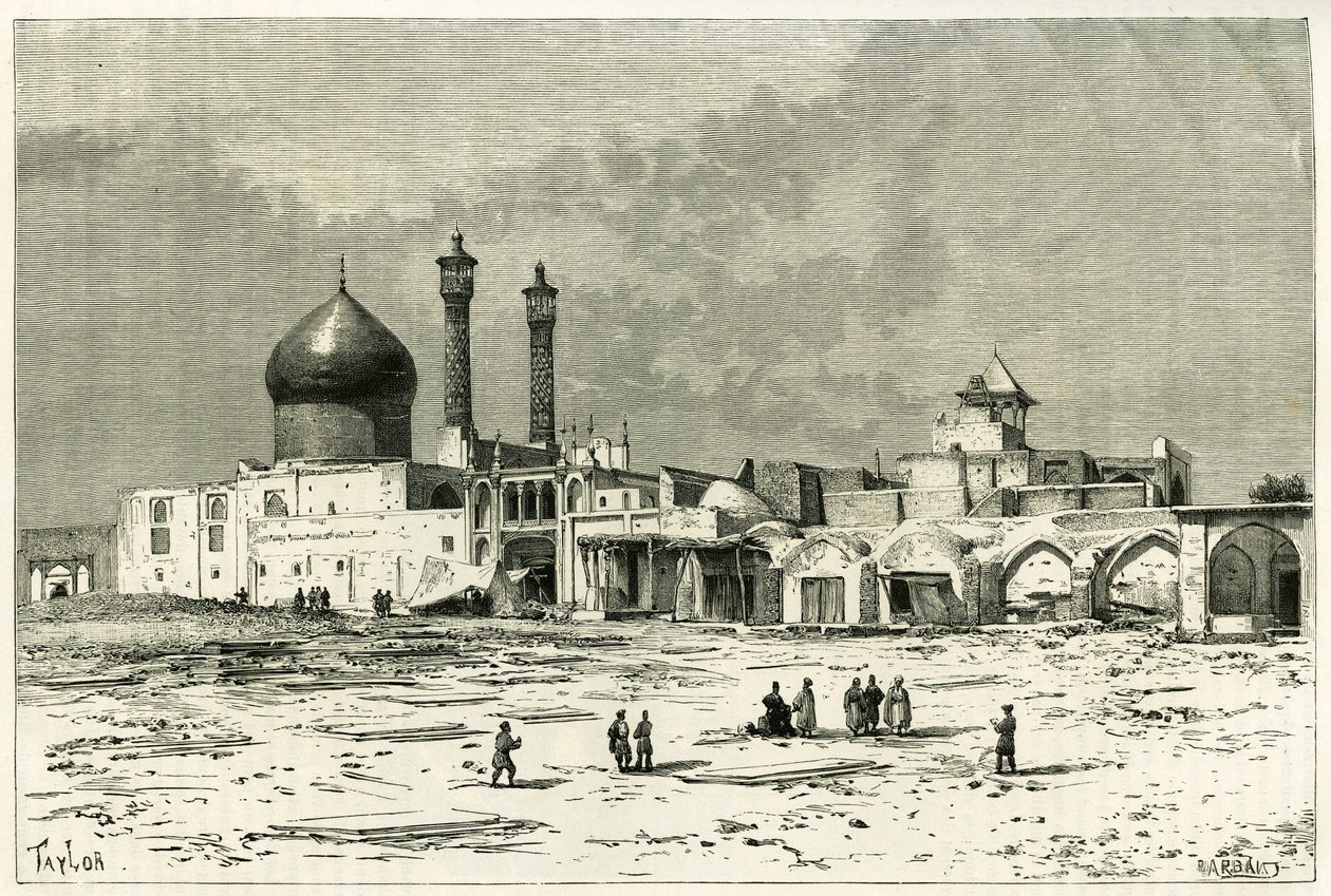 Het graf van Fatma in Koum, geëtst door Taylor, naar een foto, ter illustratie van het verhaal 