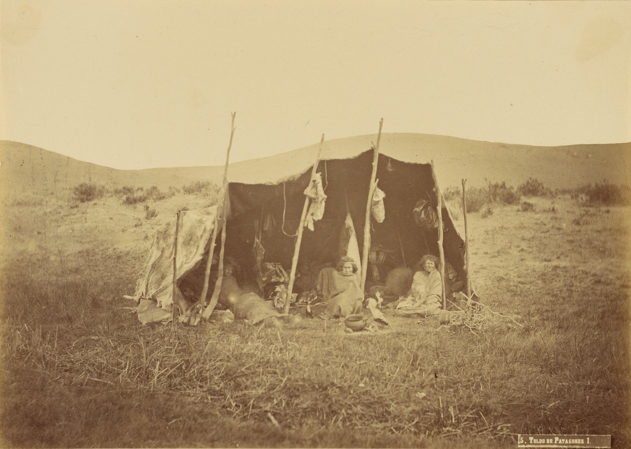 Patagones luifel. door Unknown artist