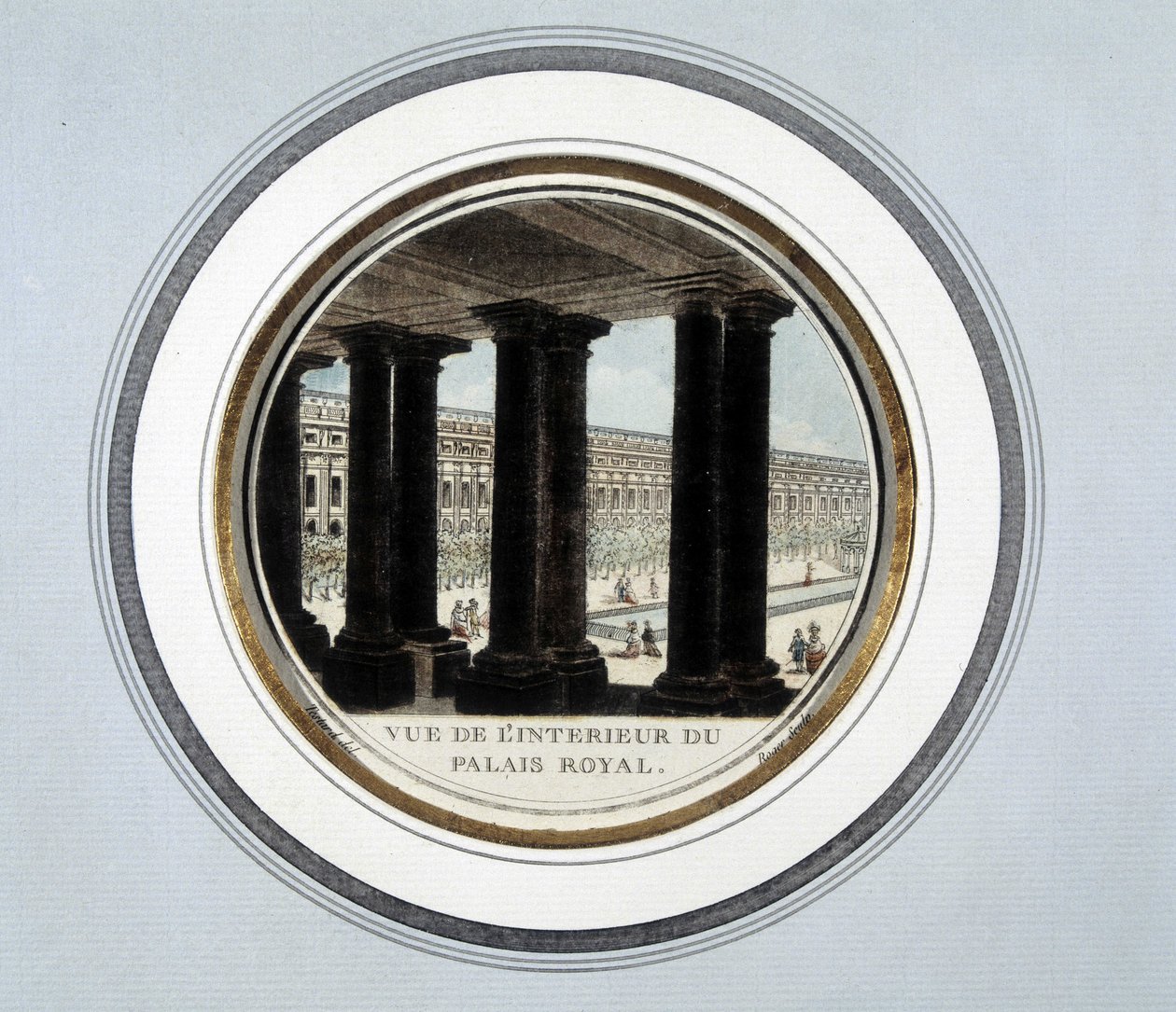Uitzicht op het interieur van het Koninklijk Paleis door Unknown artist