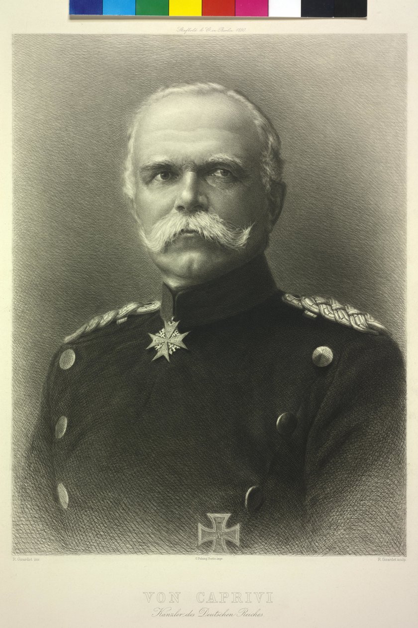 Von Caprivi kanselier van het Duitse rijk door Unknown artist