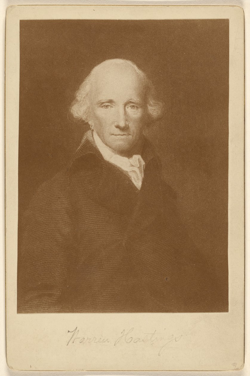 Warren Hastings (van een gravure) door Unknown artist