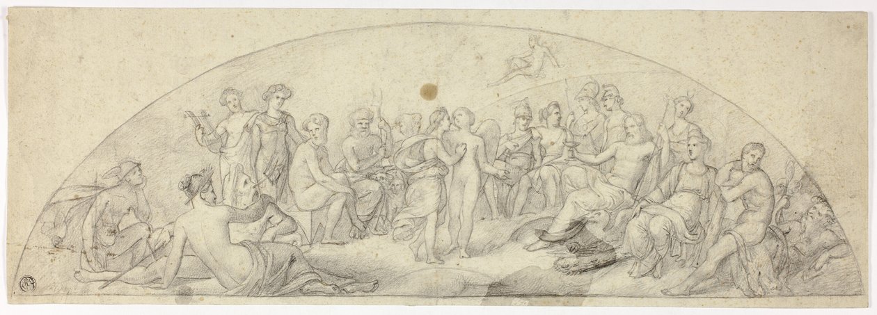 Huwelijk van Cupido en Psyche op de Olympus door Unknown artist
