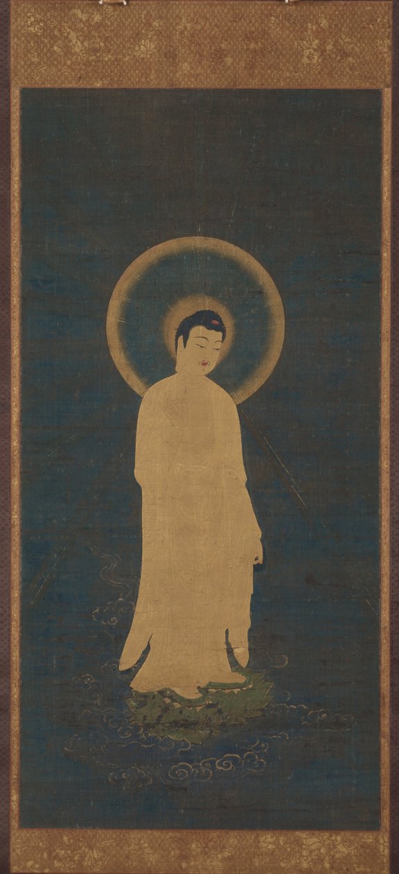 Welkomstneerdaling van Amida Boeddha (Raigō) door Unknown artist