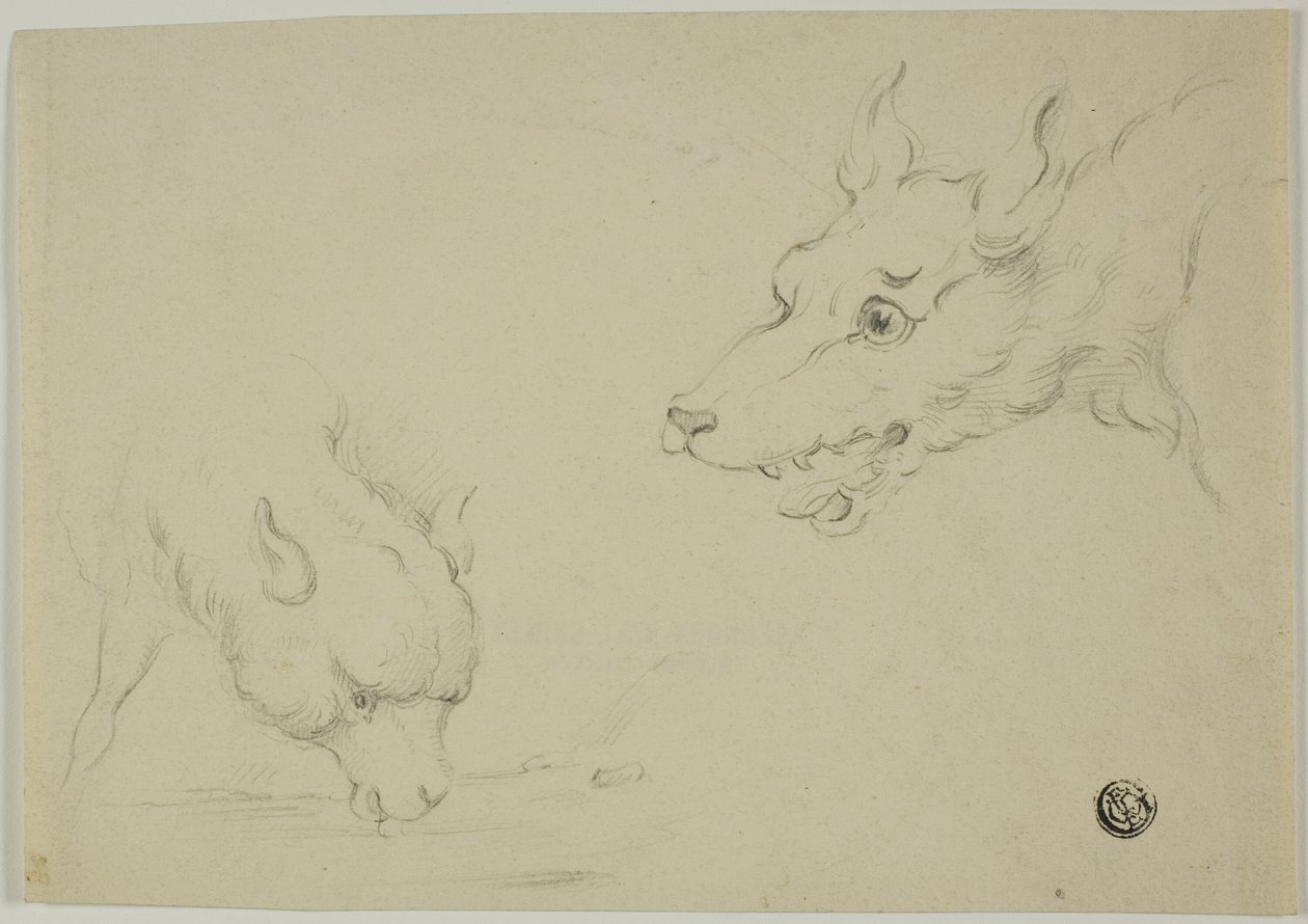 Wolf en Lam door Unknown artist