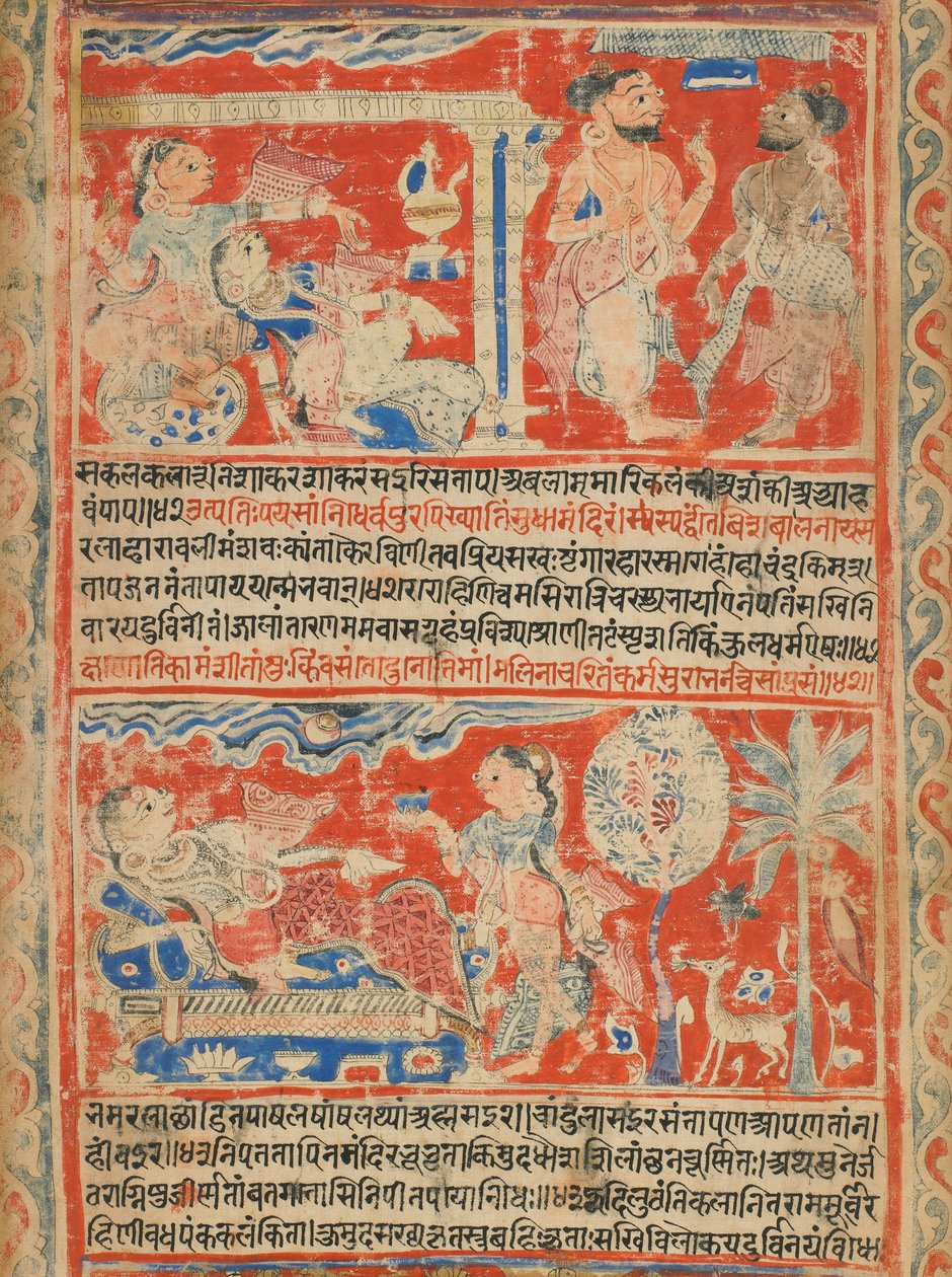 Vasanta Vilasa (een gedicht over de lente) (detail) door Unknown artist