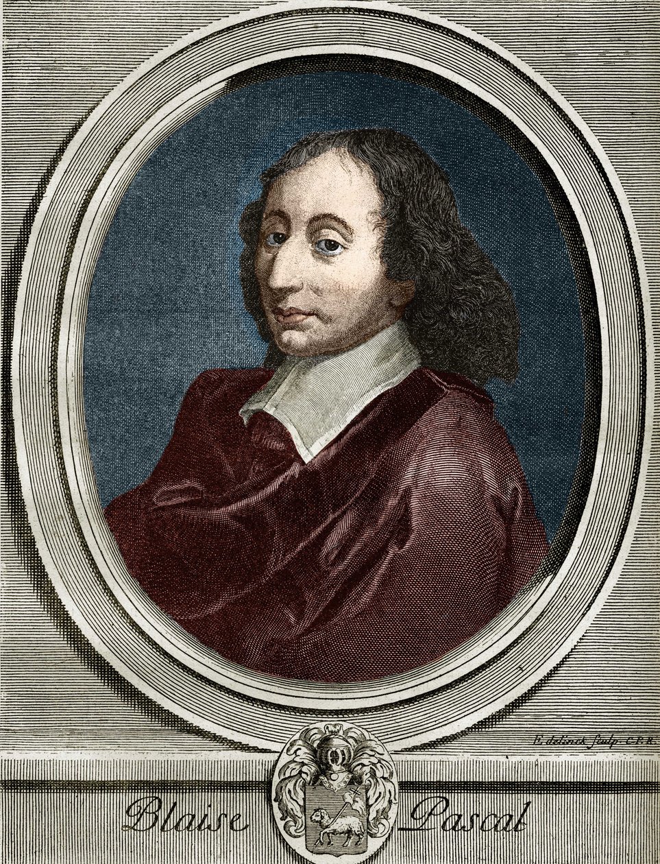 Portret van Blaise Pascal (1623-1662), Franse natuurkundige, wiskundige en schrijver door Unknown artist