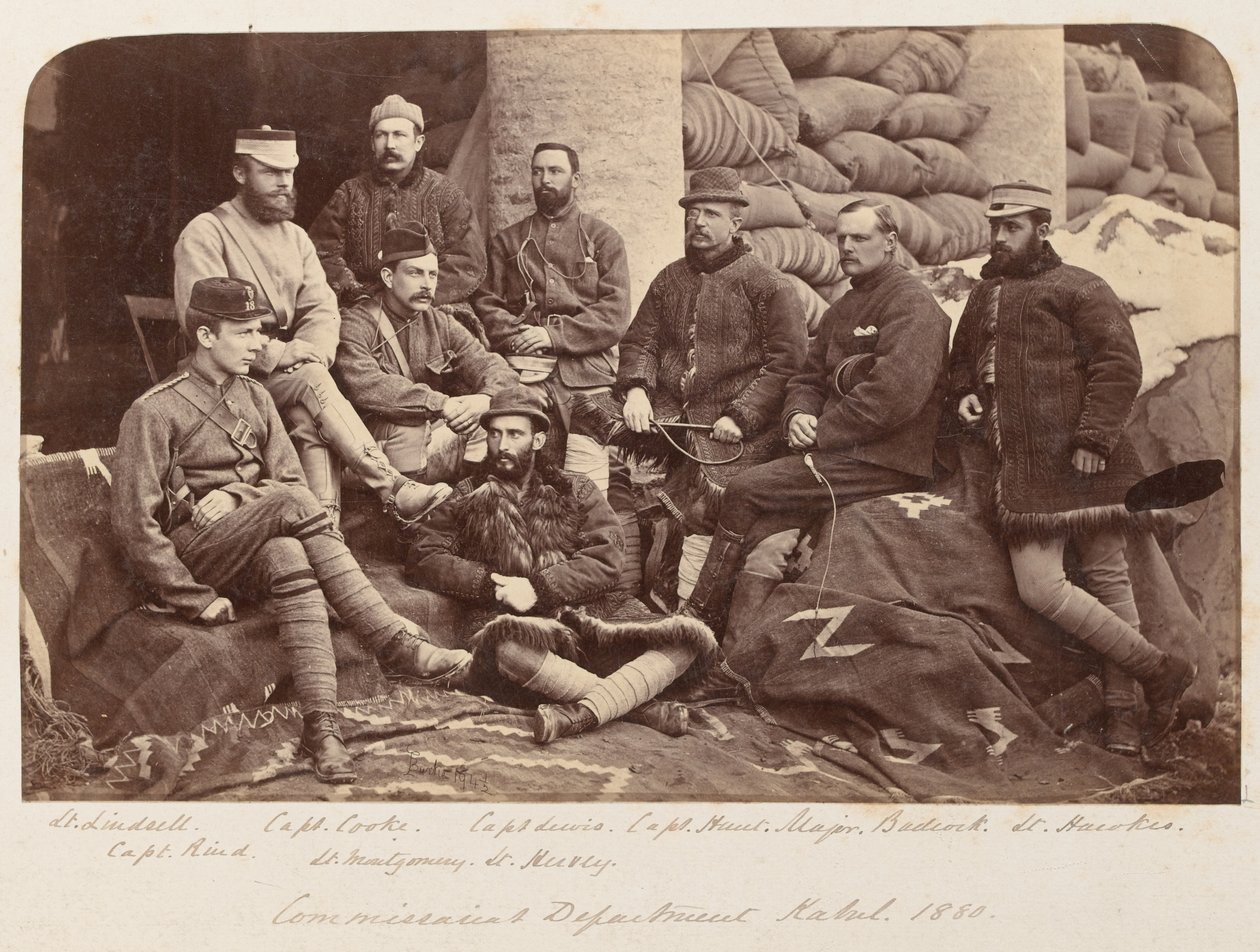 Een groep Britse officieren, circa 1879 door Unknown photographer