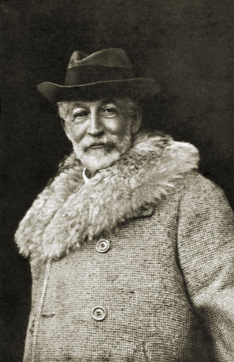 Baron Edmond de Rothschild (b/w photo) door Unknown photographer