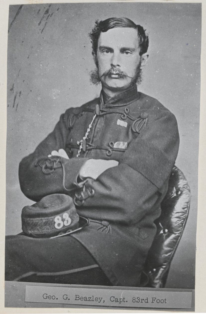 Kapitein George G Beazley, 83e (County of Dublin) Regiment of Foot door Unknown photographer