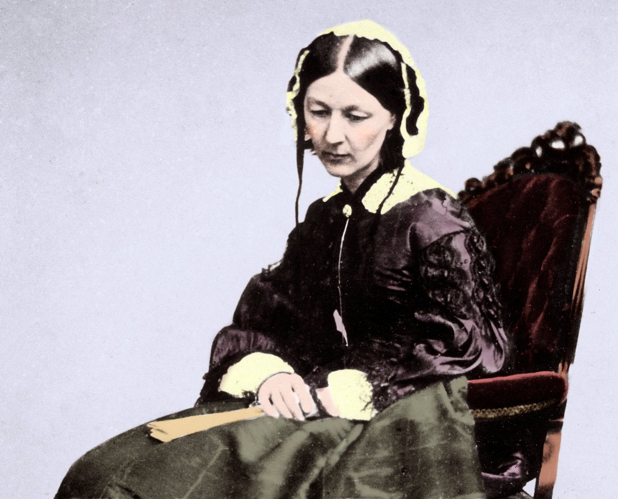 Florence Nightingale (1820-1910) door Unknown photographer