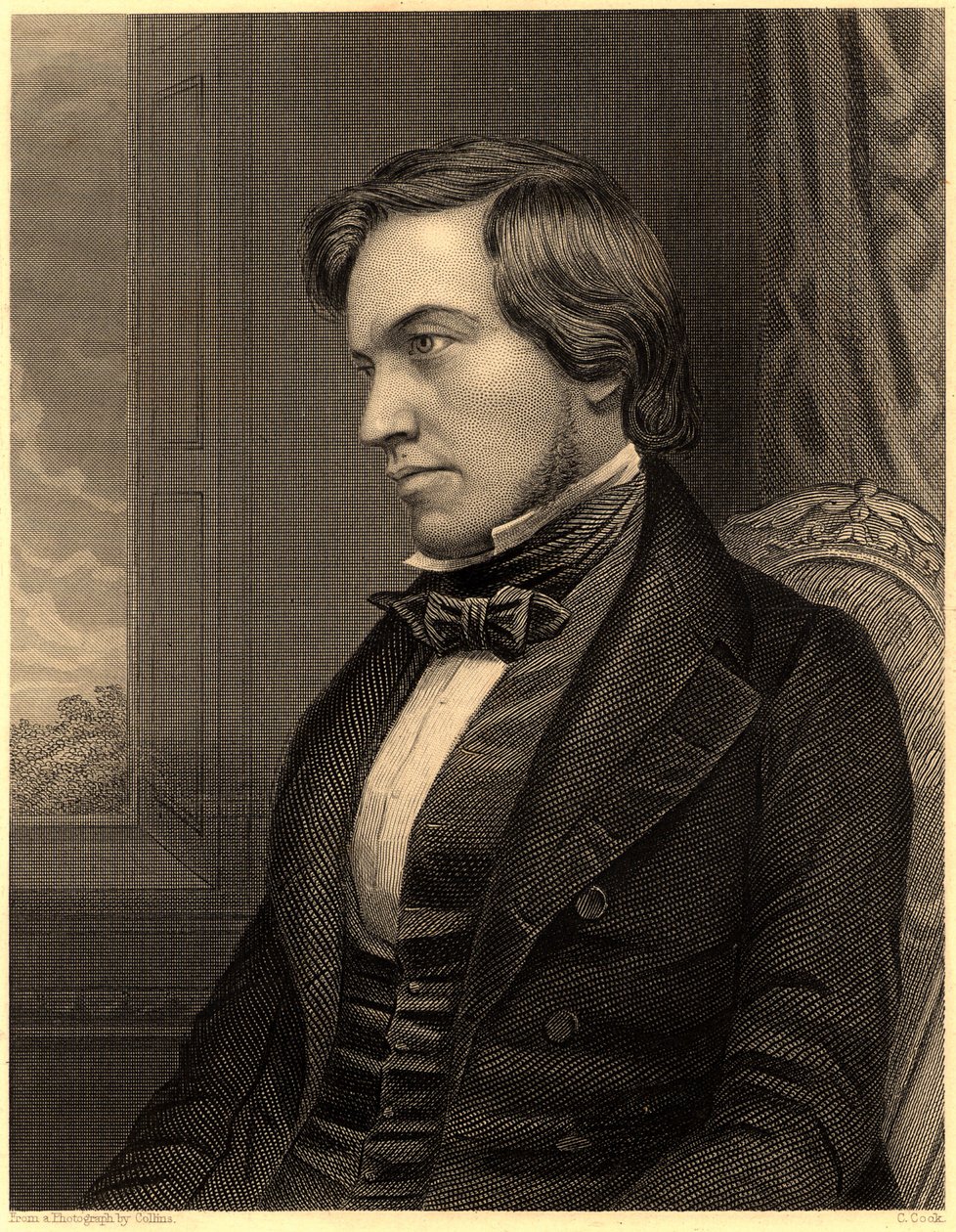 George Fownes (1815-1849). Britse chemicus, ca.1860 (gravure) door Unknown photographer