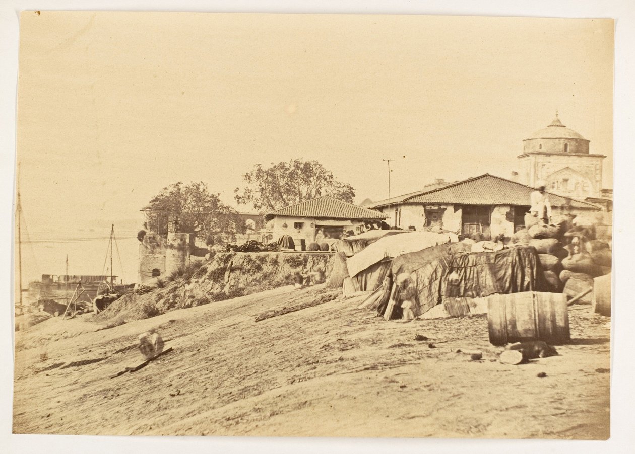 Gat bij Allahabad Fort, India, ca. 1858-61 (foto) door Unknown photographer