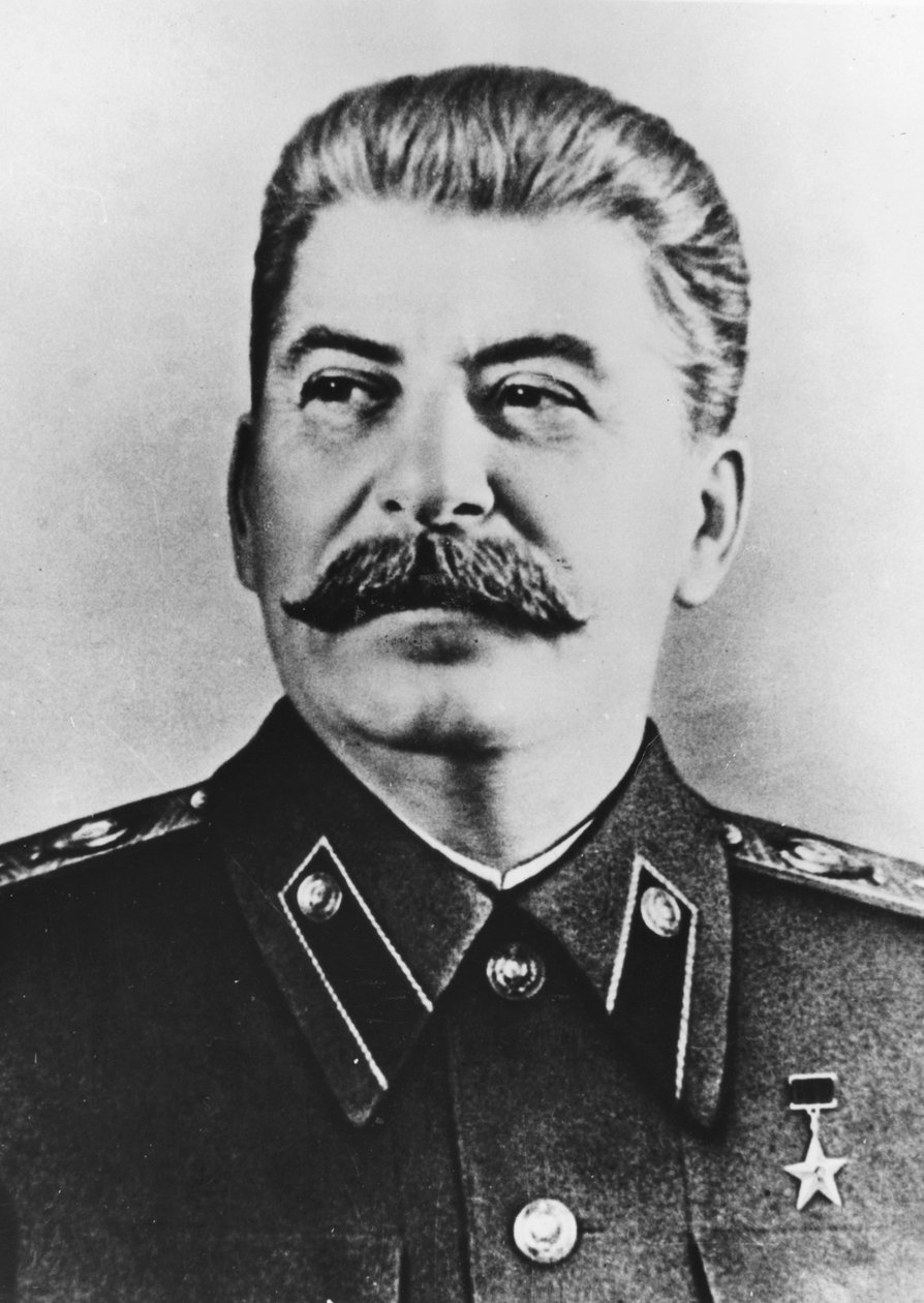 Jozef Stalin (z/w foto) door Unknown photographer