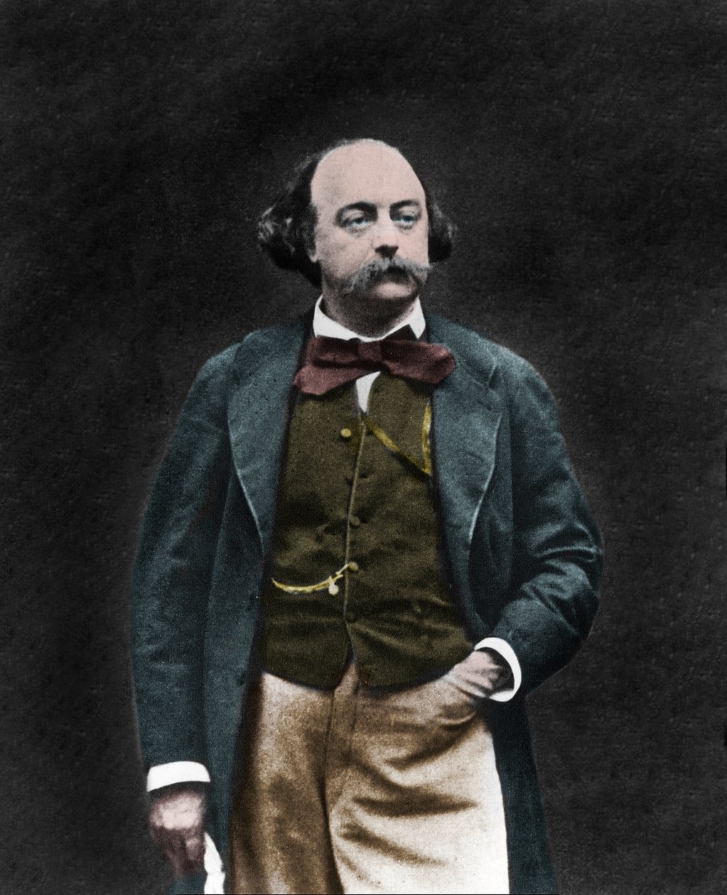 Portret van Engelse schrijver Gustave Flaubert (1821-1880) door Unknown photographer
