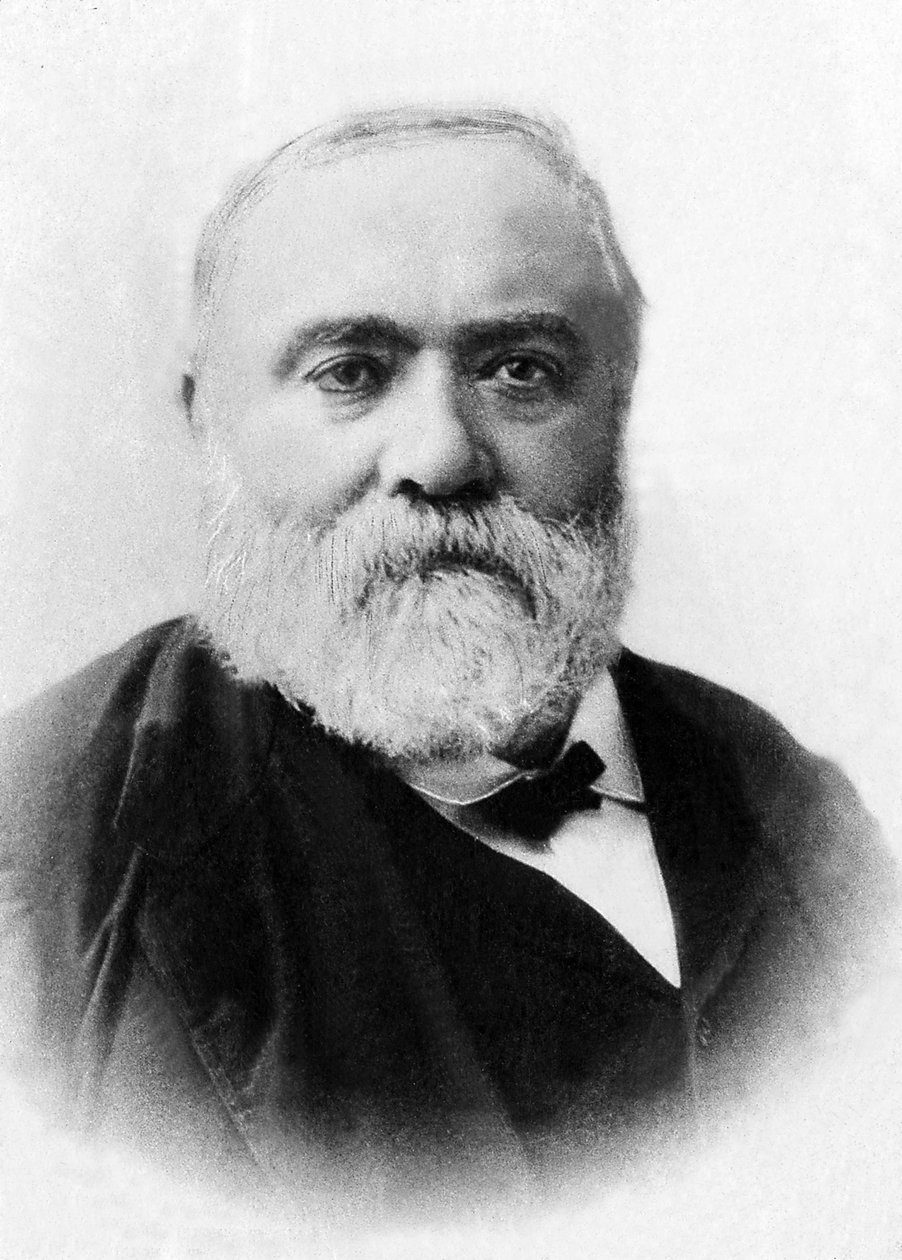 Portret van Francisque Sarcey, Franse journalist. door Unknown photographer