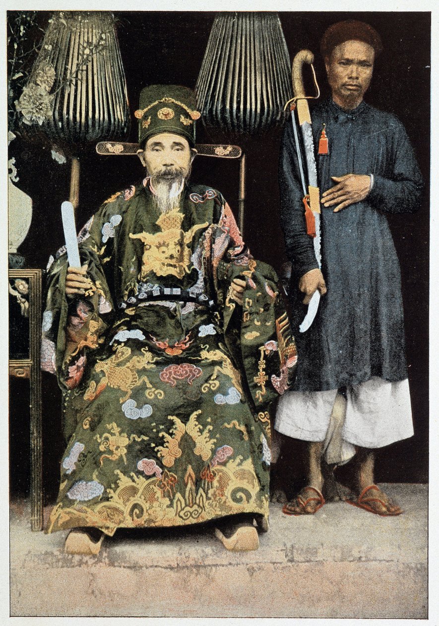 Portret van Kinh Luoc (Vicekoning) van Tonkin, eind 19e eeuw door Unknown photographer