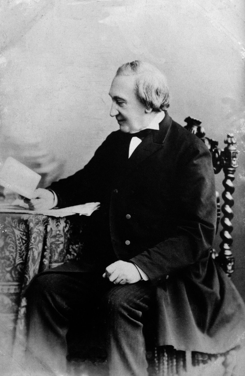 Portret van Robert Franz (zwart-wit foto) door Unknown photographer