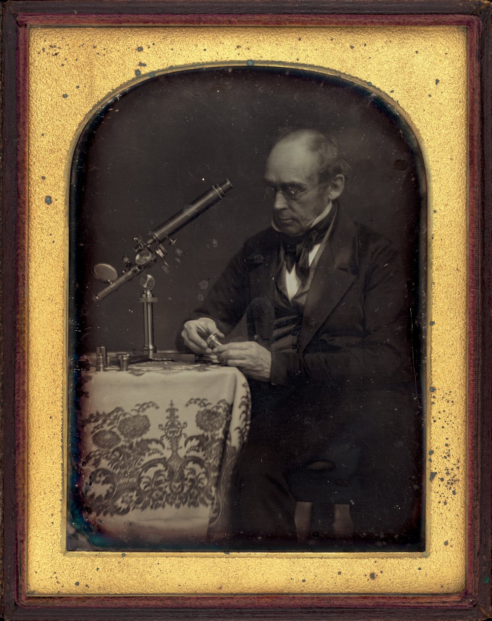 Portret van een wetenschapper,c. 1840 (foto) door Unknown photographer