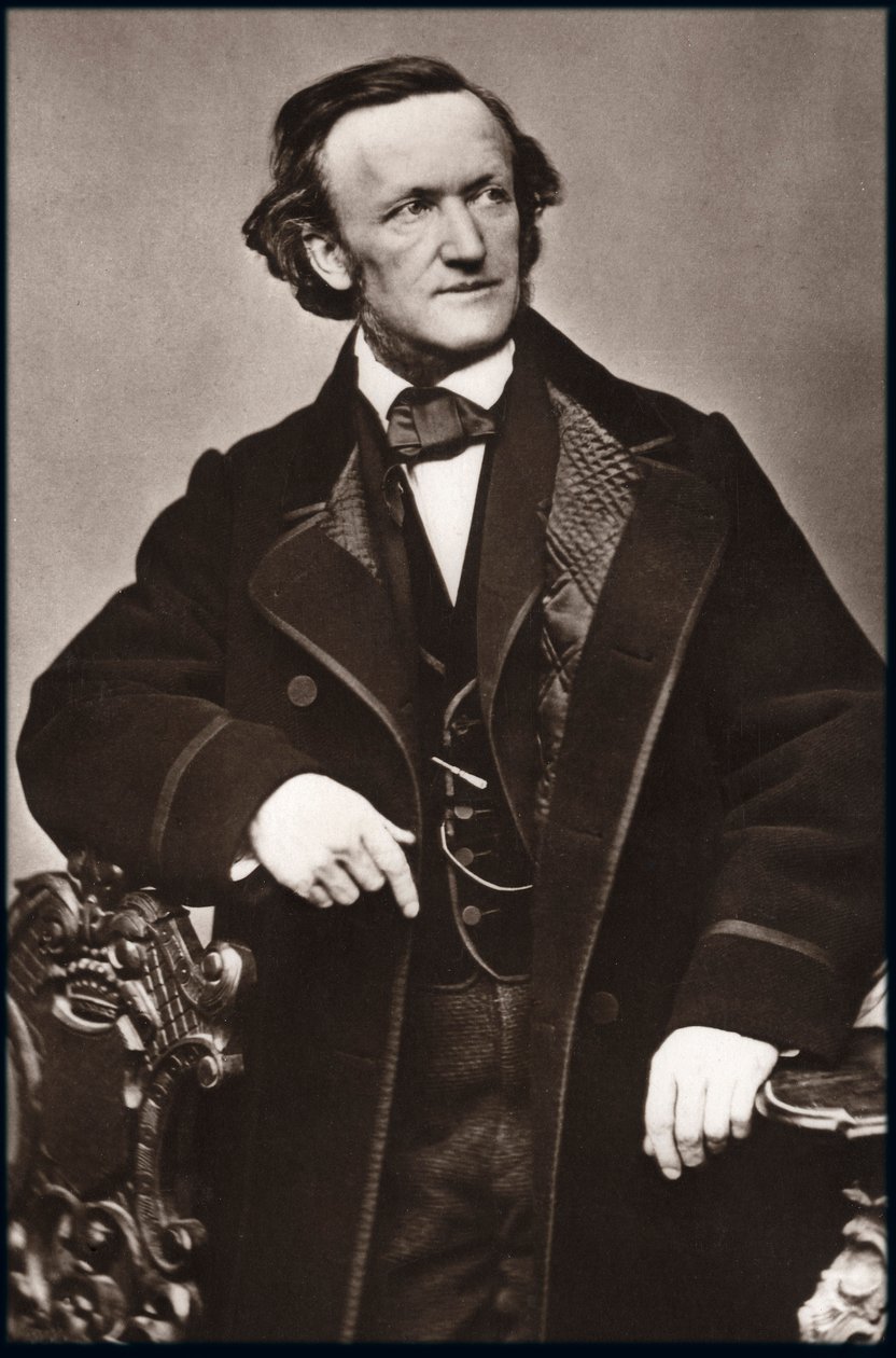 Portret van componist Richard Wagner (1813-1883) - Portret van Richard Wagner (1813-1883), Duitse componist. door Unknown photographer