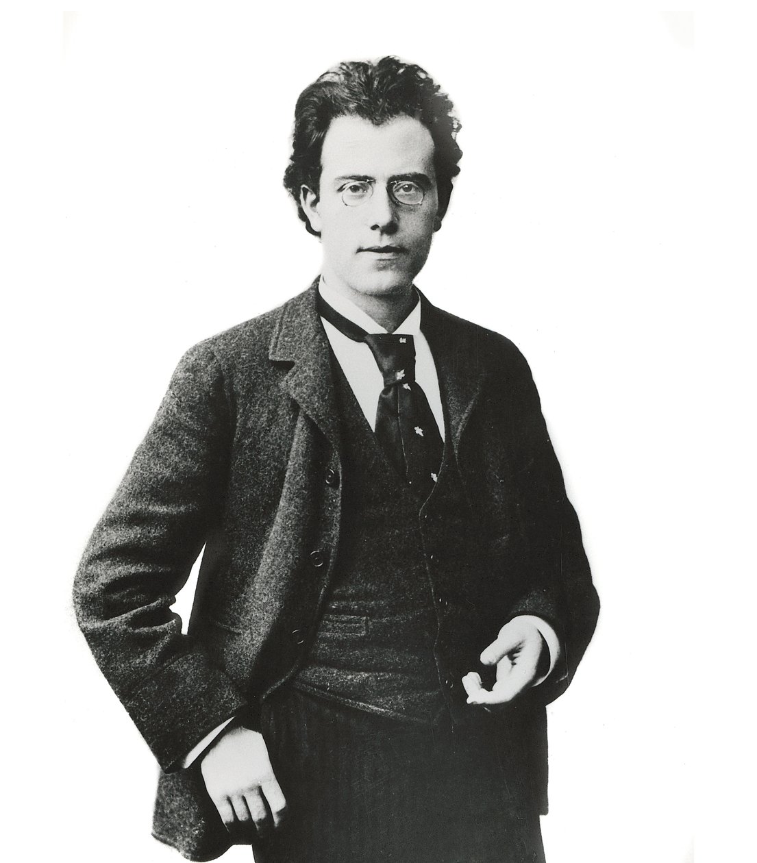 Portret van de Oostenrijkse componist en dirigent Gustav Mahler door Unknown photographer