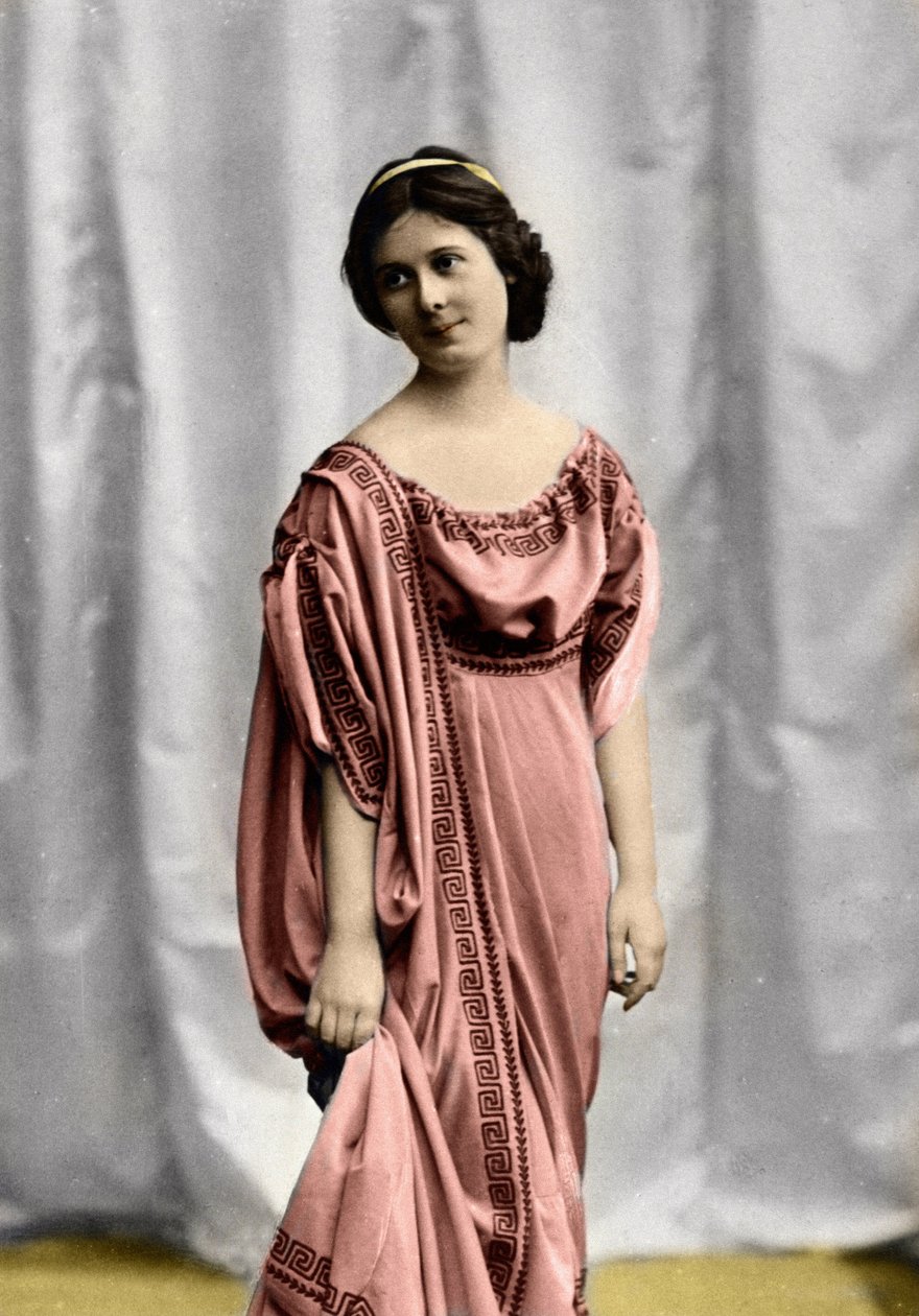 Portret van de danseres Isadora Duncan (1877-1927) door Unknown photographer