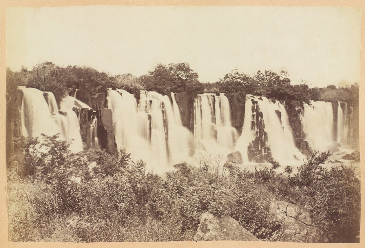 Umgeni-watervallen, Natal-provincie, Zuid-Afrika, ca. 1882 door Unknown photographer