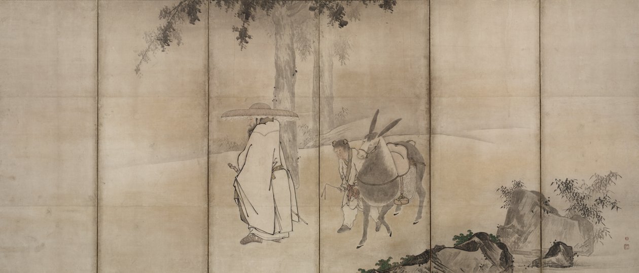 Su Shi So Shoku en Pan Lang Han Ro, begin 1600 door Unkoku Tōgan