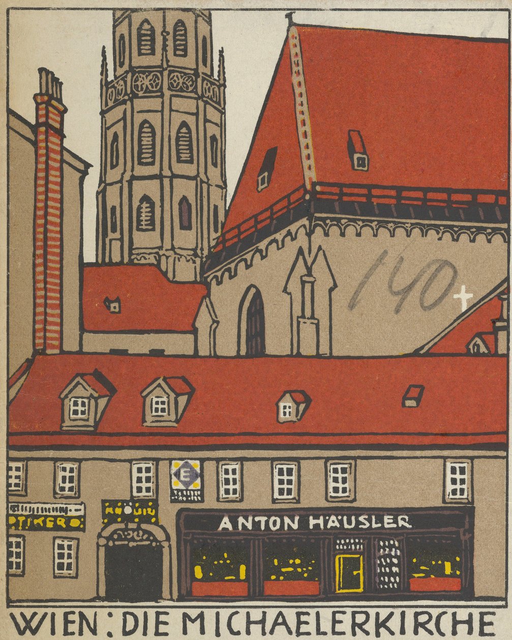 Wenen: Sint-Michielskerk (1908) door Urban Janke