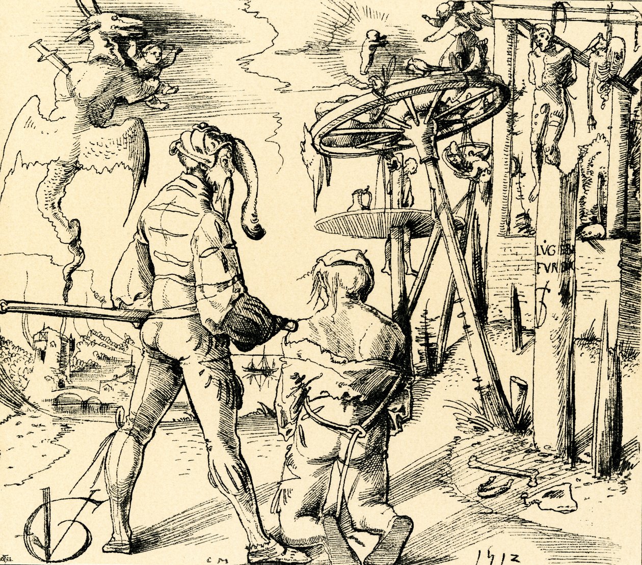 Het hooggerechtshof door Urs (1485-1528) Graf